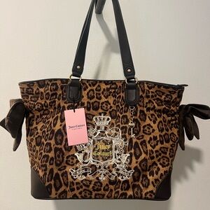 Juicy Couture Brown Leopard Tote